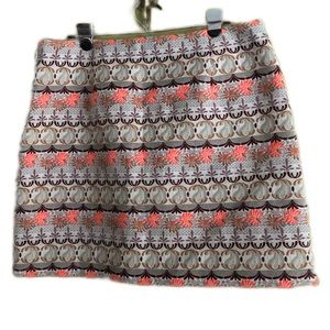 NWOT Loft Floral Skirt Size 14